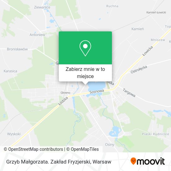 Mapa Grzyb Małgorzata. Zakład Fryzjerski