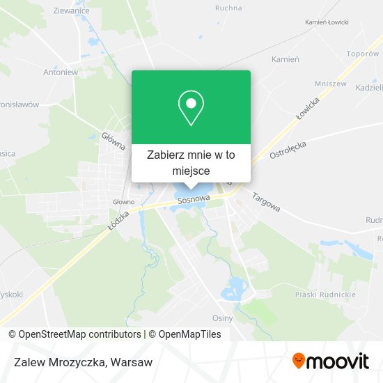 Mapa Zalew Mrozyczka