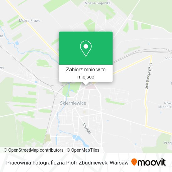 Mapa Pracownia Fotograficzna Piotr Zbudniewek