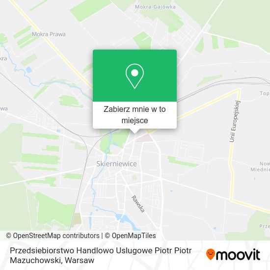 Mapa Przedsiebiorstwo Handlowo Uslugowe Piotr Piotr Mazuchowski