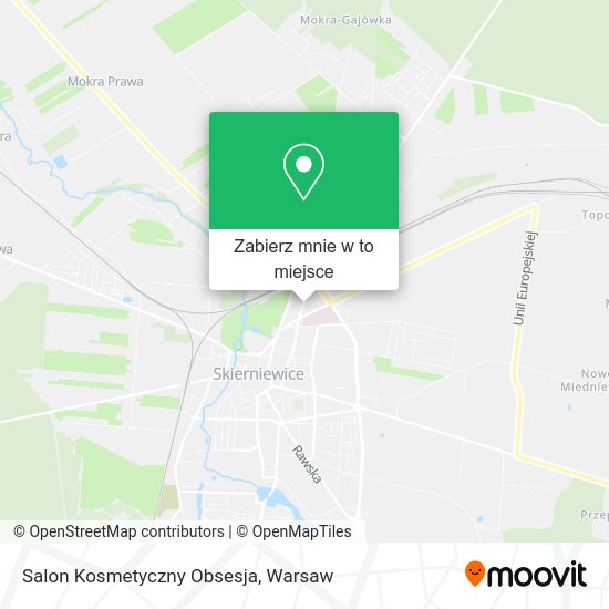 Mapa Salon Kosmetyczny Obsesja