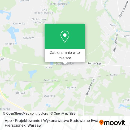 Mapa Ape - Projektowanie i Wykonawstwo Budowlane Ewa Pierścionek