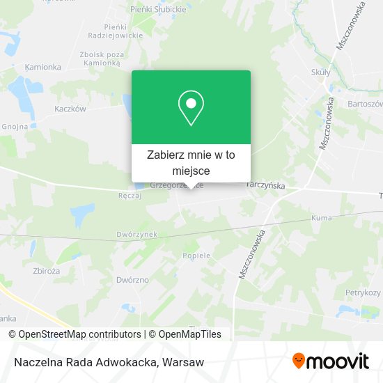 Mapa Naczelna Rada Adwokacka