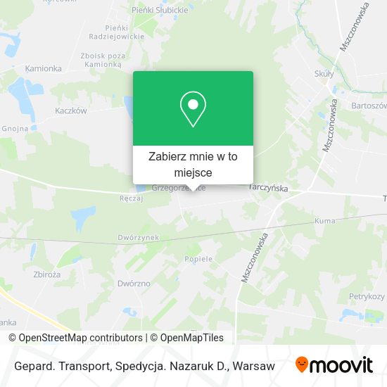 Mapa Gepard. Transport, Spedycja. Nazaruk D.