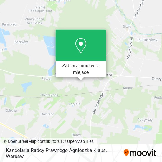 Mapa Kancelaria Radcy Prawnego Agnieszka Klaus