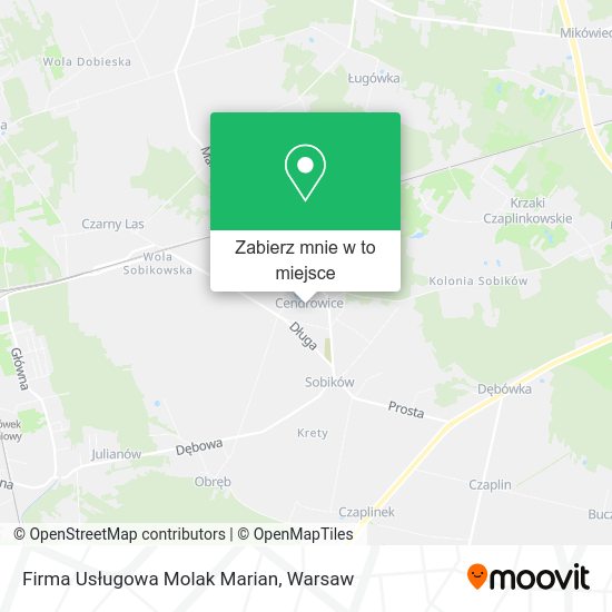 Mapa Firma Usługowa Molak Marian