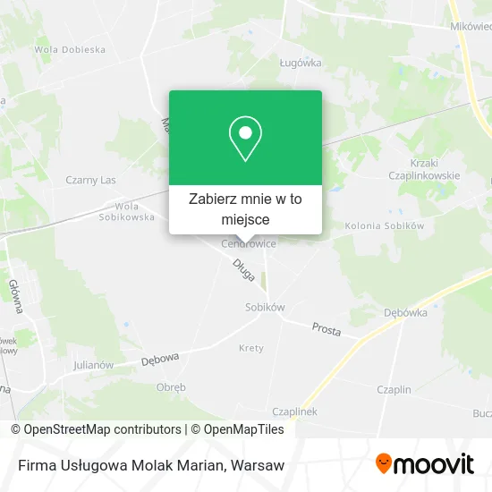 Mapa Firma Usługowa Molak Marian
