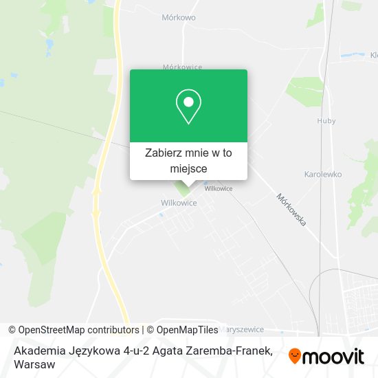 Mapa Akademia Językowa 4-u-2 Agata Zaremba-Franek