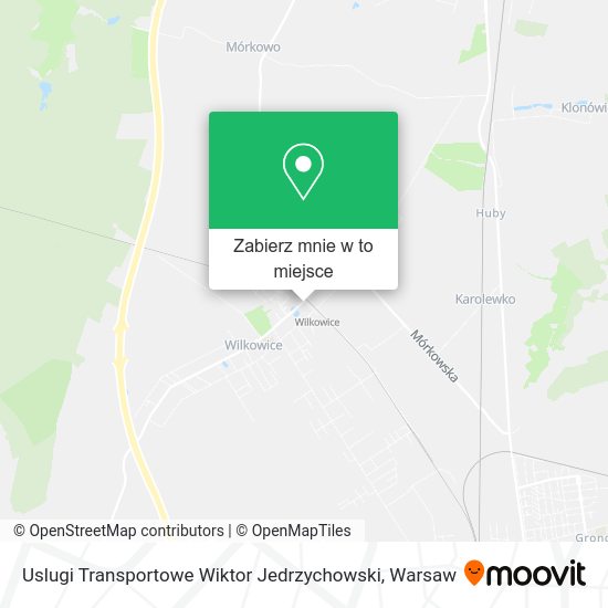 Mapa Uslugi Transportowe Wiktor Jedrzychowski