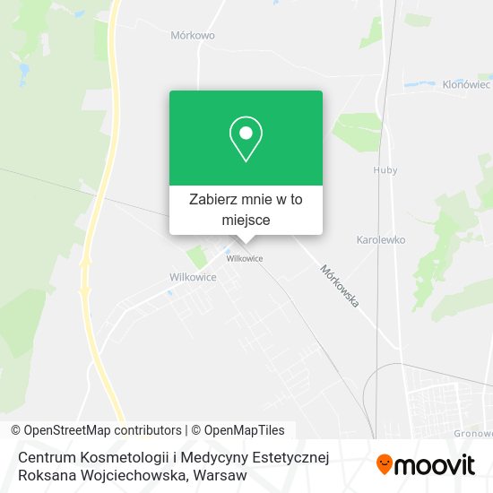 Mapa Centrum Kosmetologii i Medycyny Estetycznej Roksana Wojciechowska