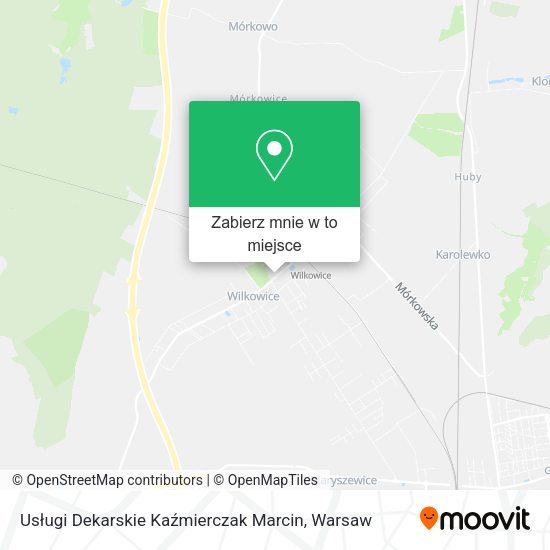 Mapa Usługi Dekarskie Kaźmierczak Marcin