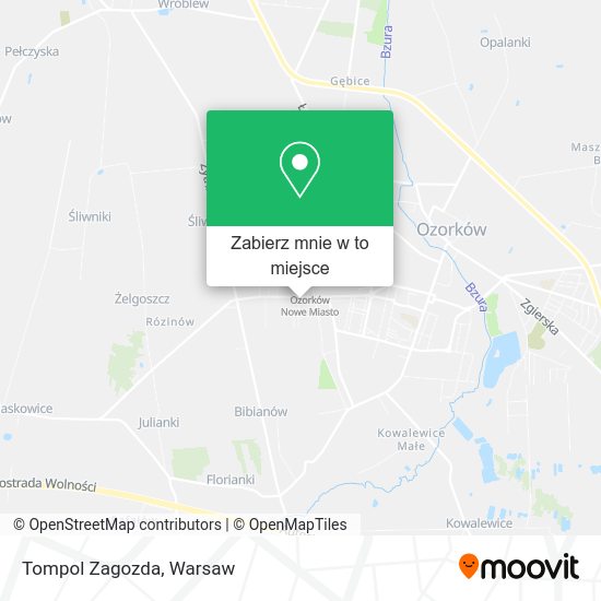 Mapa Tompol Zagozda