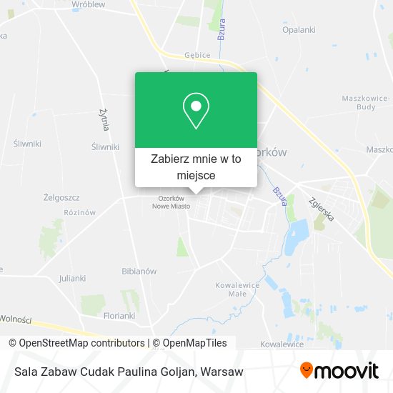 Mapa Sala Zabaw Cudak Paulina Goljan