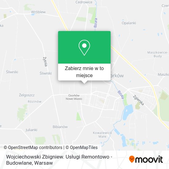 Mapa Wojciechowski Zbigniew. Usługi Remontowo - Budowlane