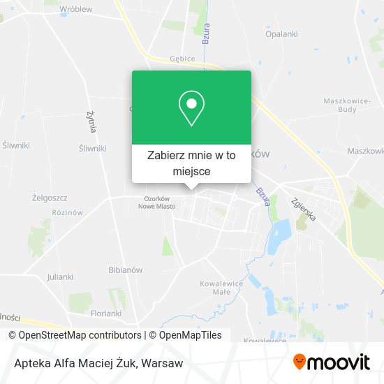 Mapa Apteka Alfa Maciej Żuk