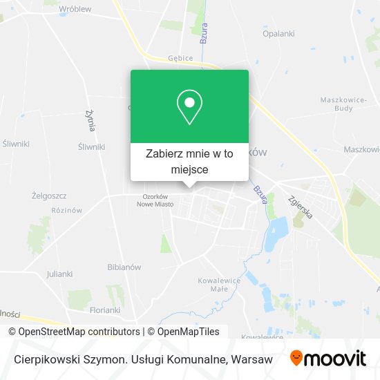 Mapa Cierpikowski Szymon. Usługi Komunalne