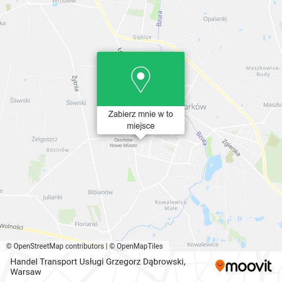 Mapa Handel Transport Usługi Grzegorz Dąbrowski