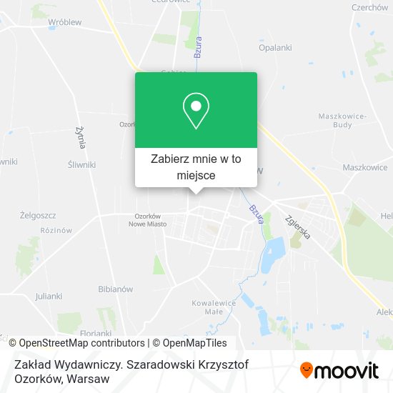 Mapa Zakład Wydawniczy. Szaradowski Krzysztof Ozorków