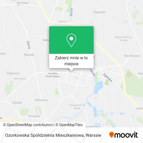 Mapa Ozorkowska Spółdzielnia Mieszkaniowa