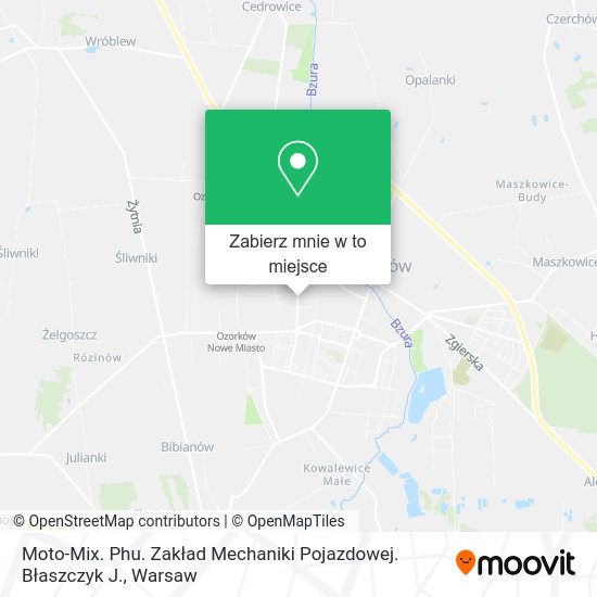 Mapa Moto-Mix. Phu. Zakład Mechaniki Pojazdowej. Błaszczyk J.