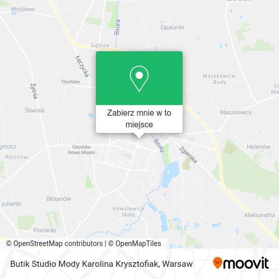 Mapa Butik Studio Mody Karolina Krysztofiak