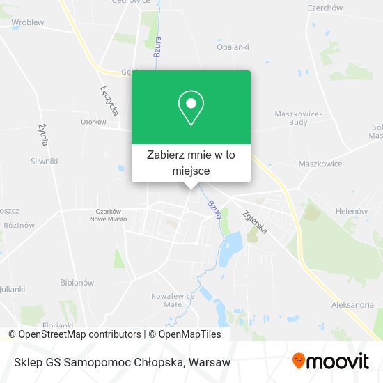 Mapa Sklep GS Samopomoc Chłopska