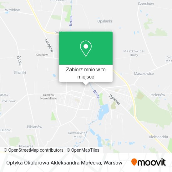 Mapa Optyka Okularowa Akleksandra Małecka