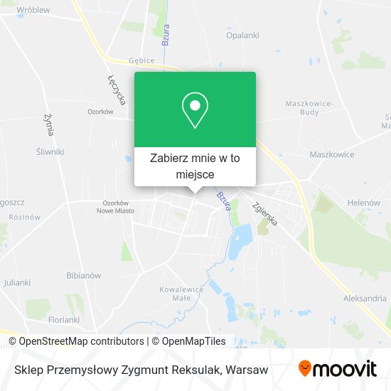 Mapa Sklep Przemysłowy Zygmunt Reksulak