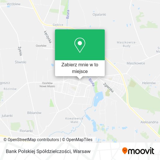 Mapa Bank Polskiej Spółdzielczości