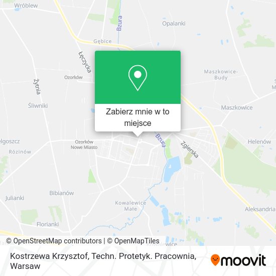 Mapa Kostrzewa Krzysztof, Techn. Protetyk. Pracownia