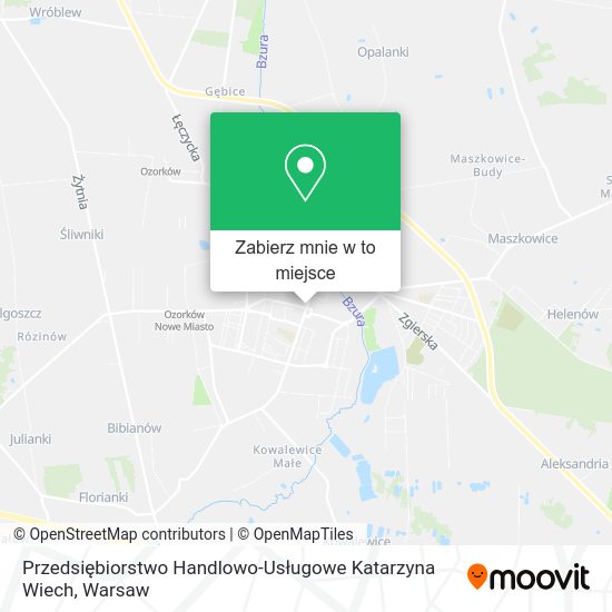 Mapa Przedsiębiorstwo Handlowo-Usługowe Katarzyna Wiech