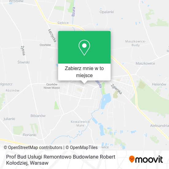 Mapa Prof Bud Usługi Remontowo Budowlane Robert Kołodziej