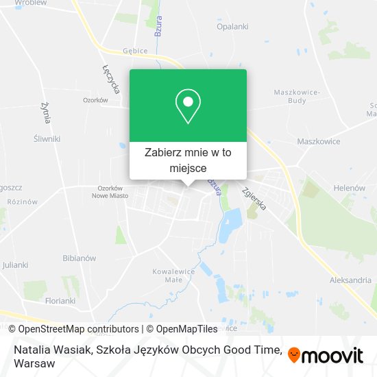 Mapa Natalia Wasiak, Szkoła Języków Obcych Good Time