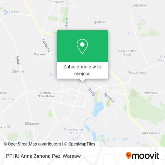 Mapa PPHU Anna Zenona Pez