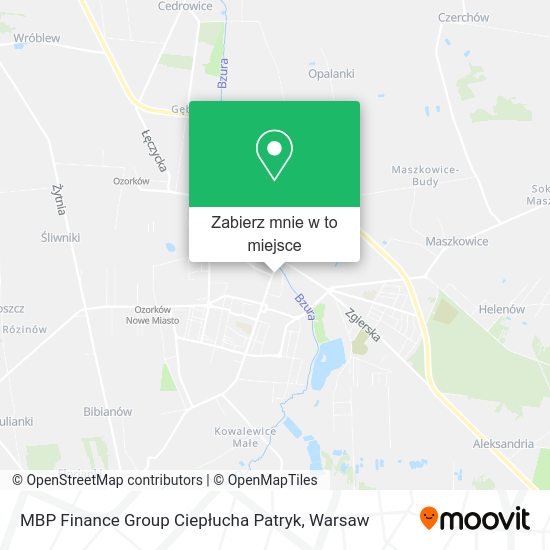 Mapa MBP Finance Group Ciepłucha Patryk