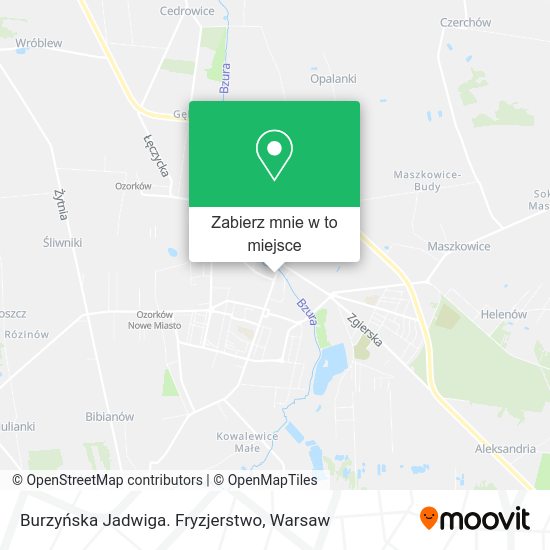 Mapa Burzyńska Jadwiga. Fryzjerstwo