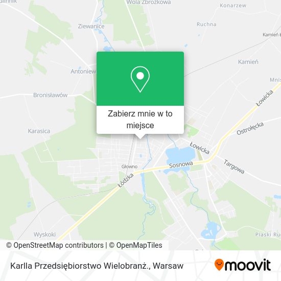 Mapa Karlla Przedsiębiorstwo Wielobranż.