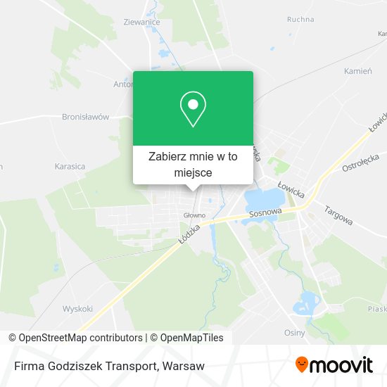 Mapa Firma Godziszek Transport