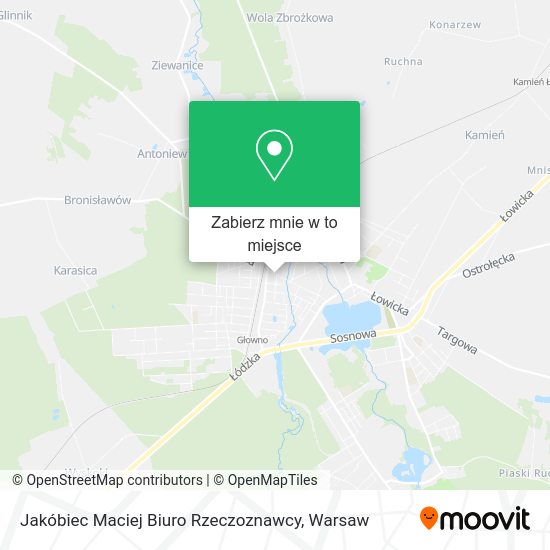 Mapa Jakóbiec Maciej Biuro Rzeczoznawcy