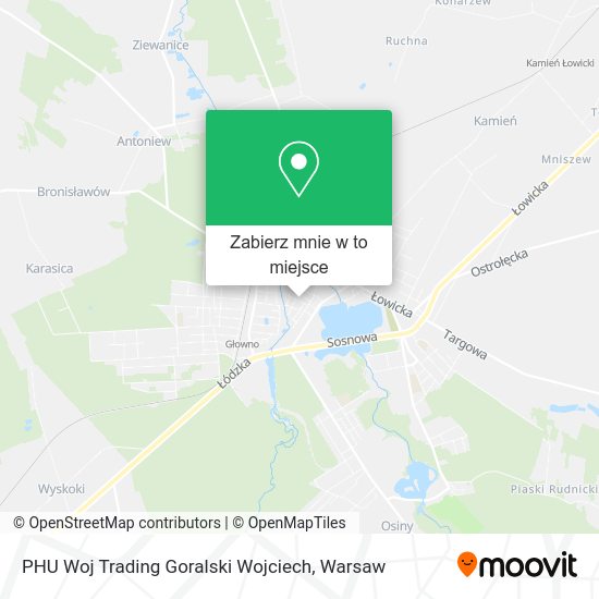 Mapa PHU Woj Trading Goralski Wojciech