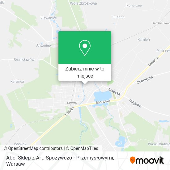 Mapa Abc. Sklep z Art. Spożywczo - Przemysłowymi