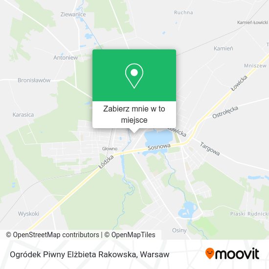 Mapa Ogródek Piwny Elżbieta Rakowska