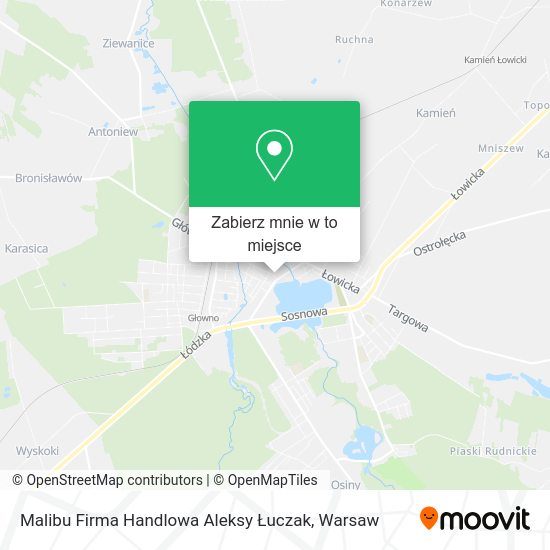 Mapa Malibu Firma Handlowa Aleksy Łuczak