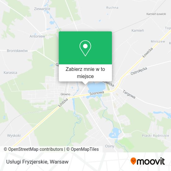 Mapa Usługi Fryzjerskie