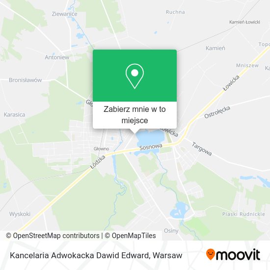 Mapa Kancelaria Adwokacka Dawid Edward