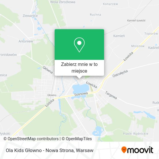 Mapa Ola Kids Głowno - Nowa Strona