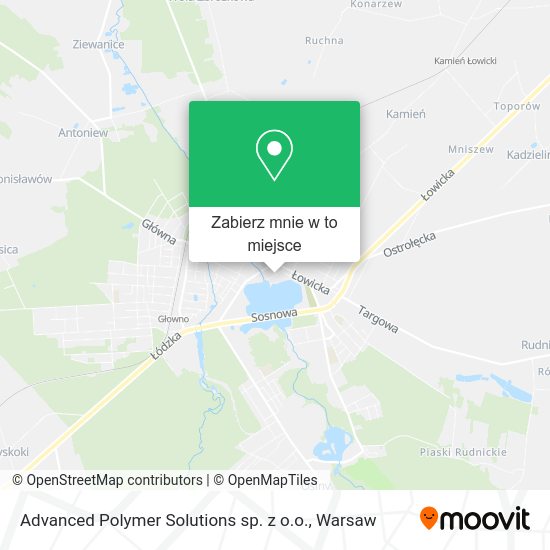 Mapa Advanced Polymer Solutions sp. z o.o.