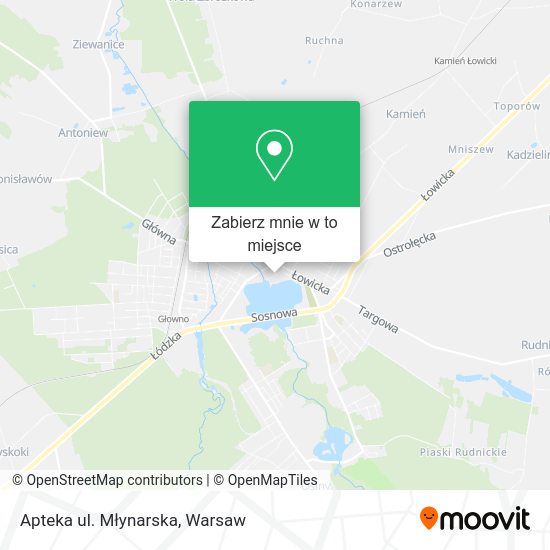 Mapa Apteka ul. Młynarska