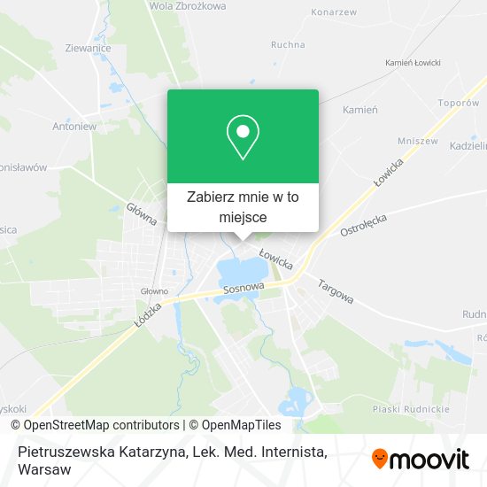 Mapa Pietruszewska Katarzyna, Lek. Med. Internista