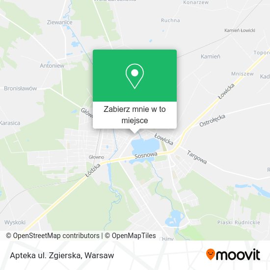 Mapa Apteka ul. Zgierska